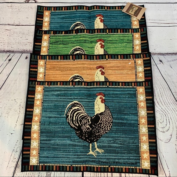 sakura Other - Warren Kimble Rooster Sakura placemats new